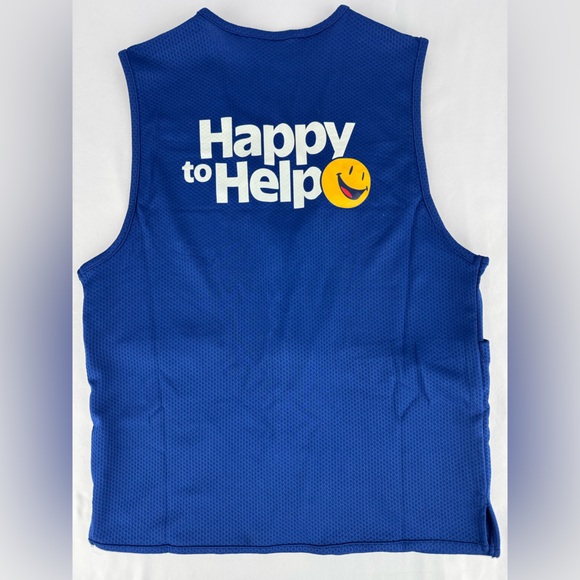 Official Walmart Employee 2026 Blue “Happy to Help” Vest - Picture 6 of 7